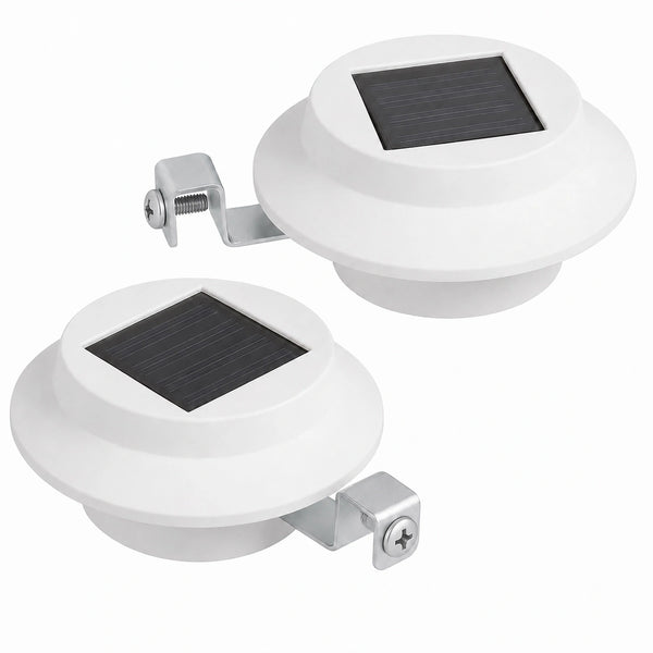 White Solar Gutter Lights (Set of 2)