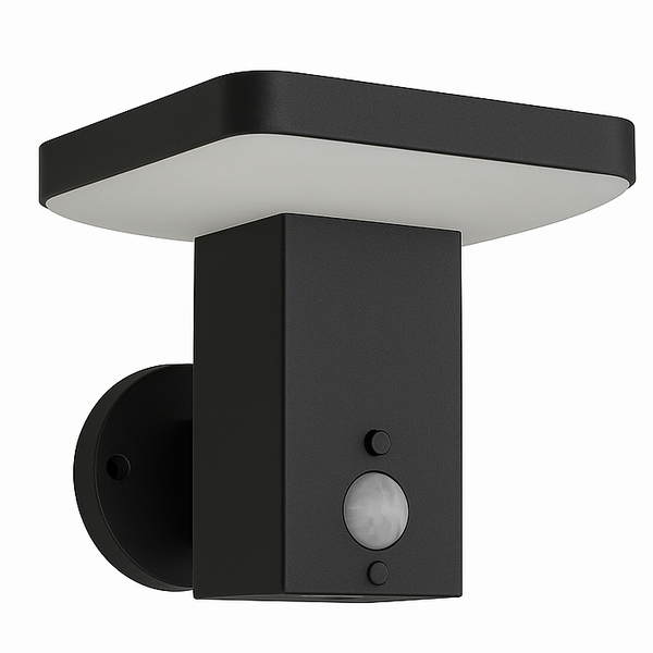 Tabeta Black Solar Wall Light